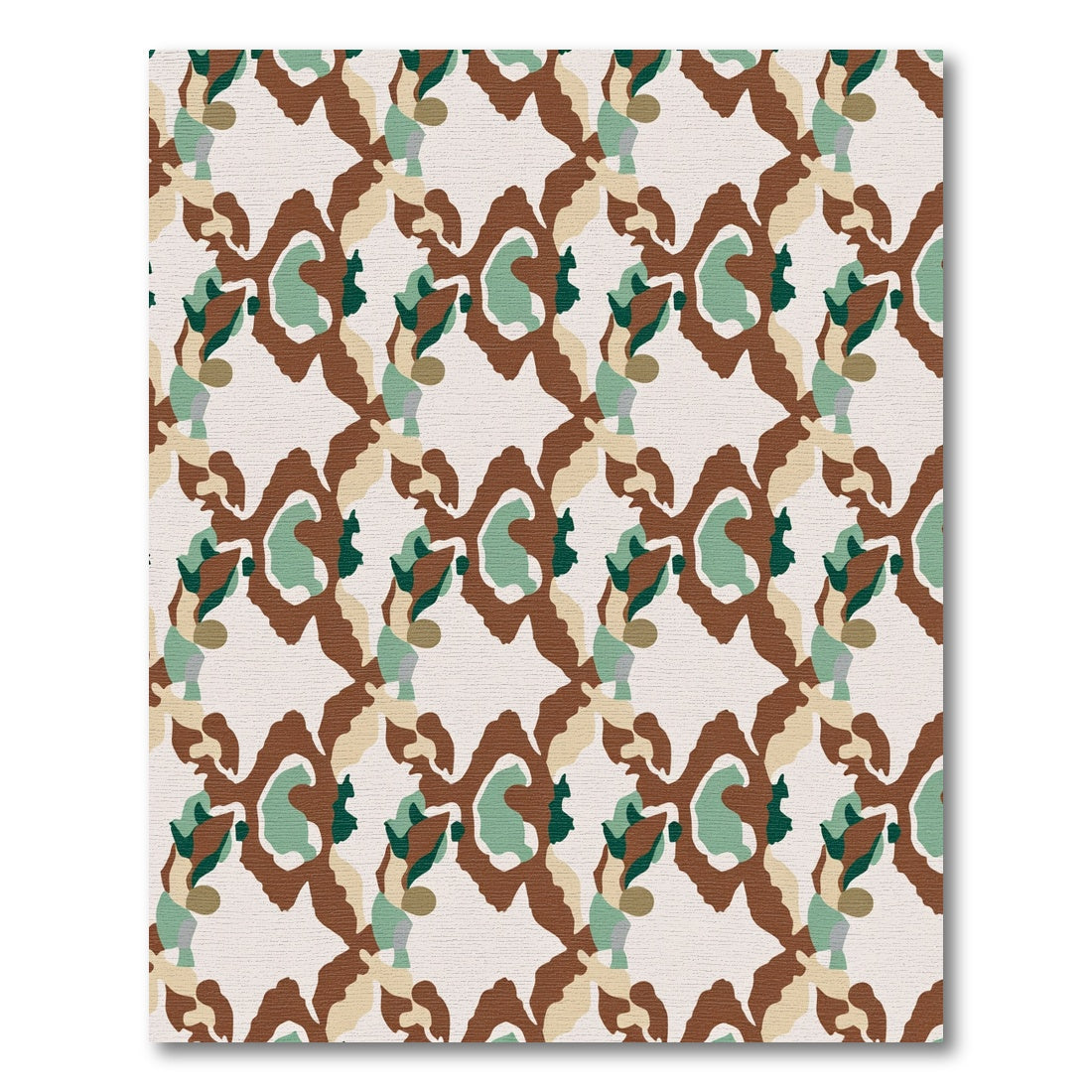 Earthy Tones Irregular Art Rug