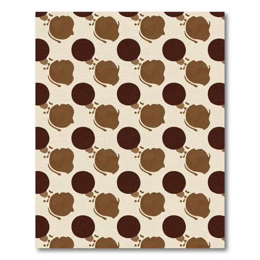 Chocolate Truffle Polka Dot Repeat Rug
