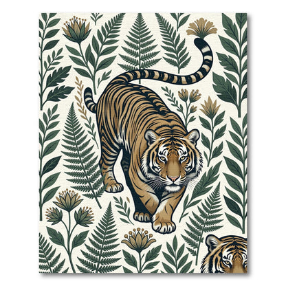 Majestic Tiger Fern Botanical Arrangement Rug