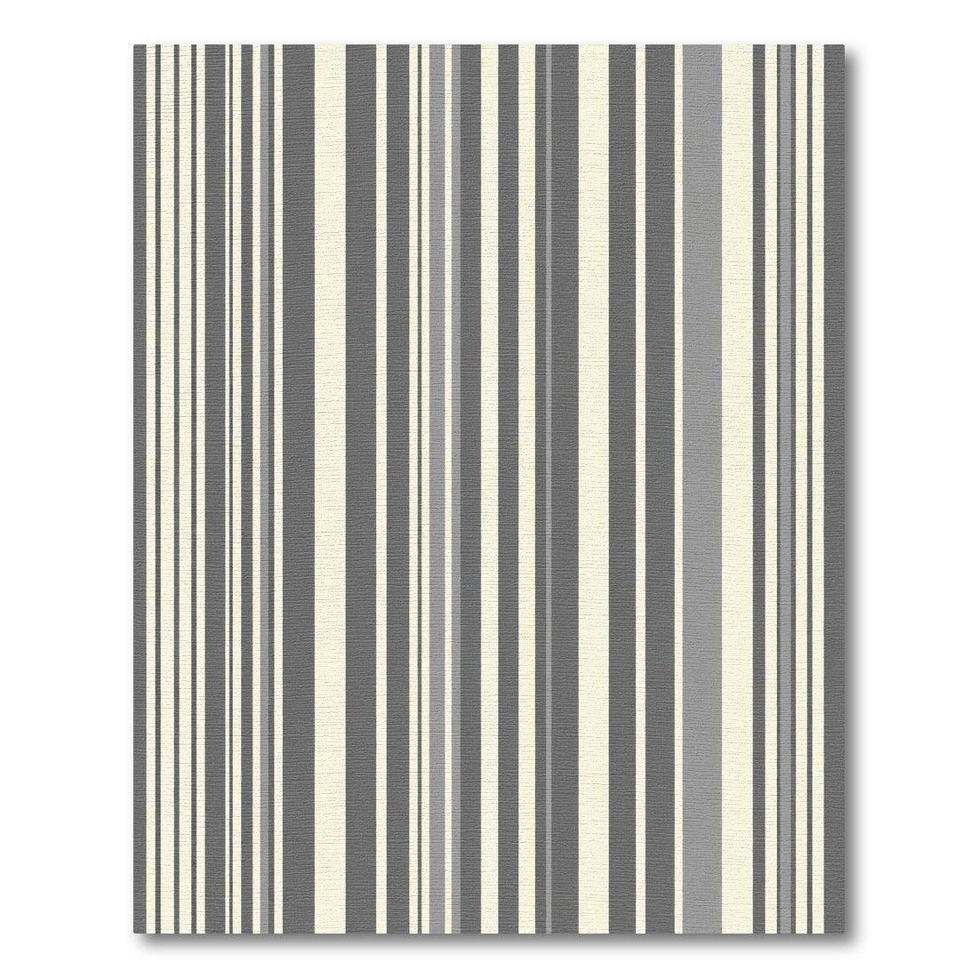 Modern Gray Beige Vertical Stripe Rug