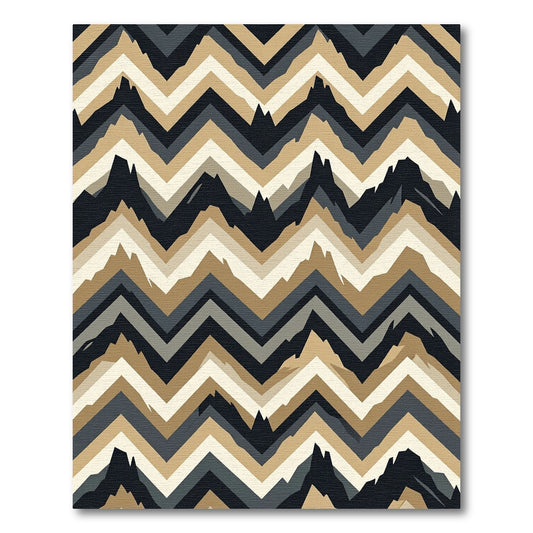 Modern Chevron Earth Tone Textured Rug
