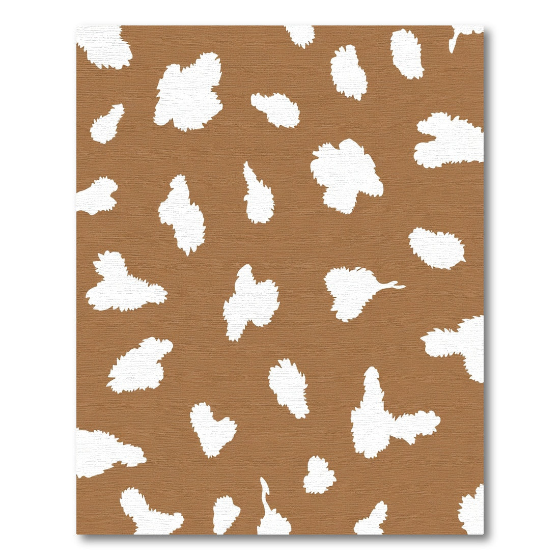 Brown White Irregular Spots Rug