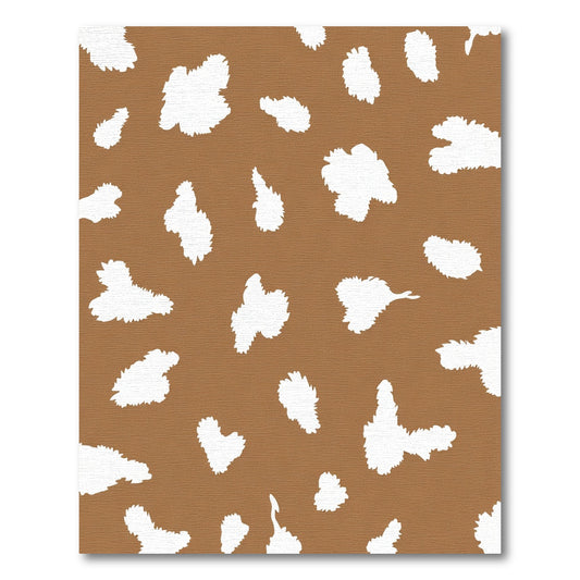 Brown White Irregular Spots Rug