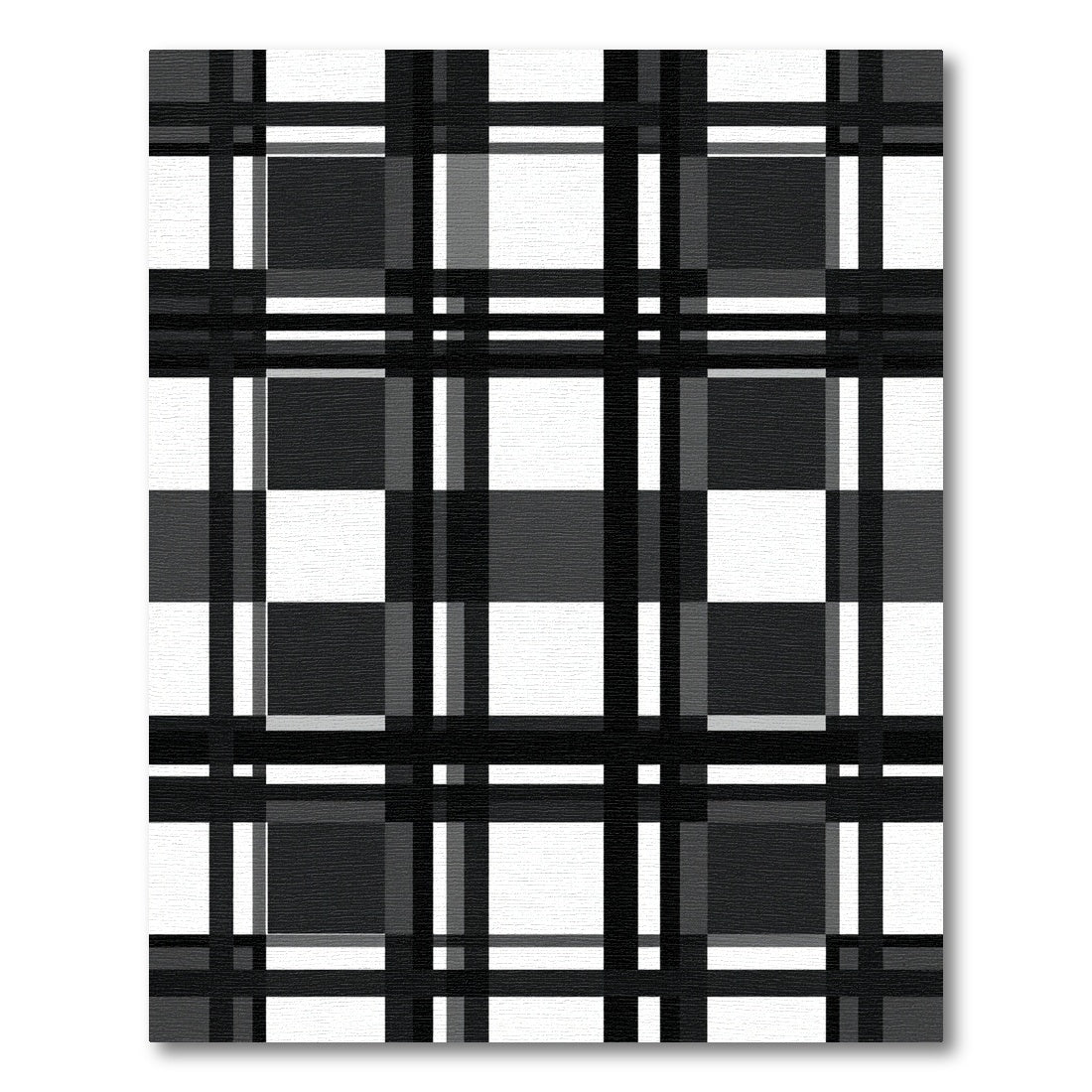 Monochromatic Bold Plaid Lattice Rug