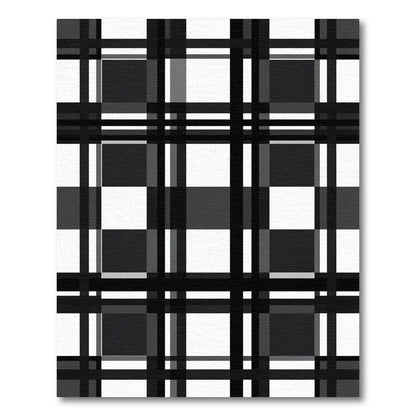 Monochromatic Bold Plaid Lattice Rug