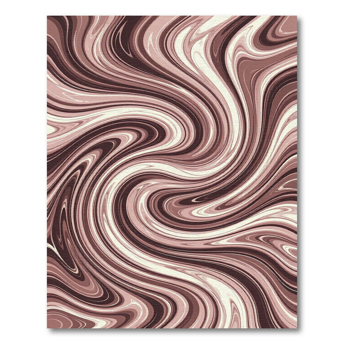 Earthy Pink Swirl Marble Rug