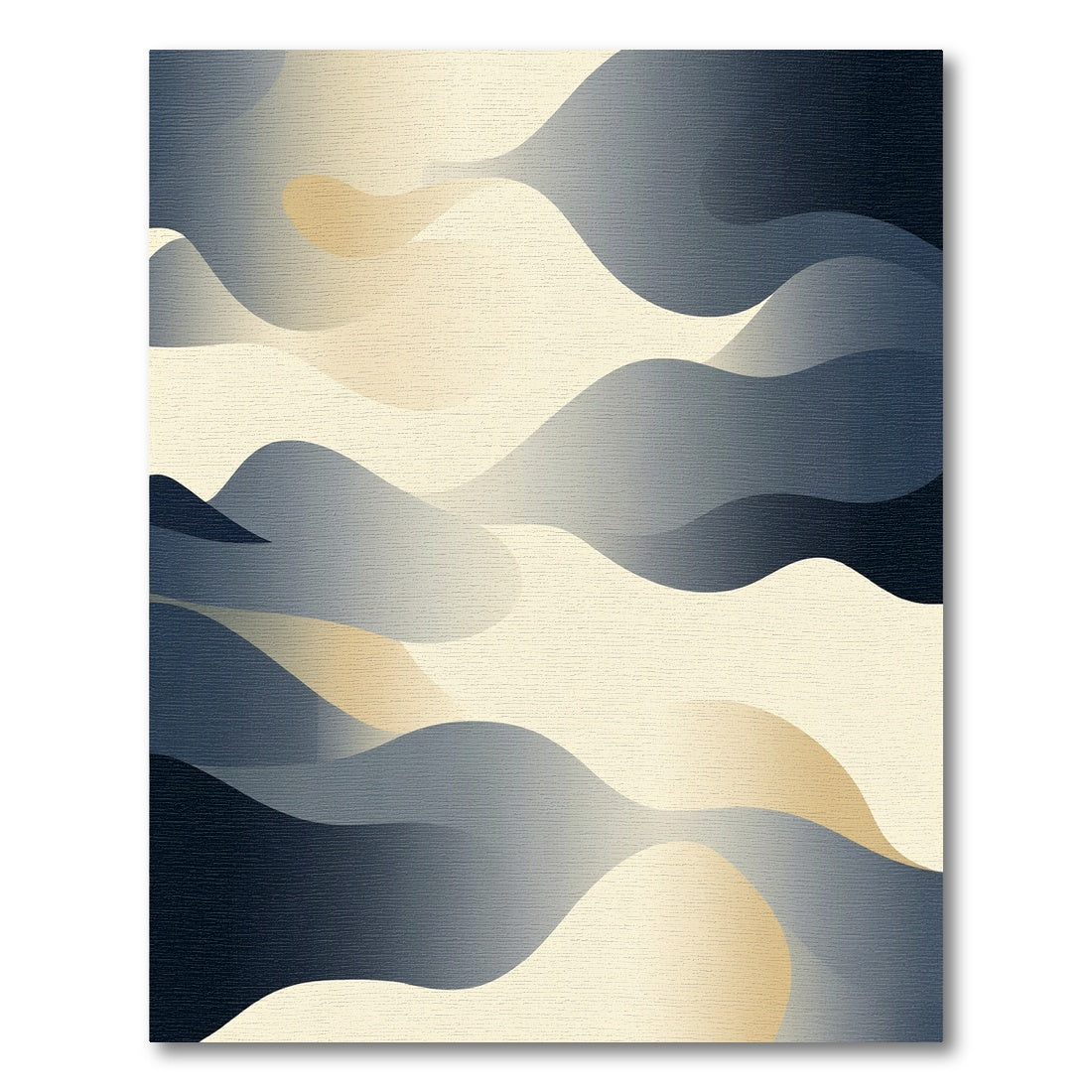 Abstract Sandy Dunes Landscape Rug