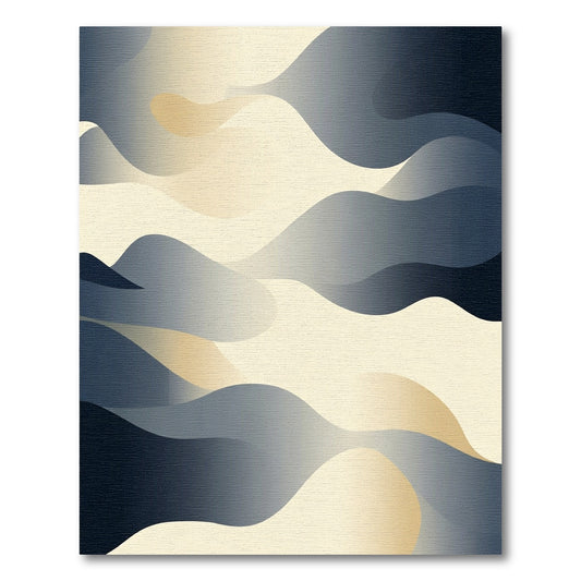 Abstract Sandy Dunes Landscape Rug