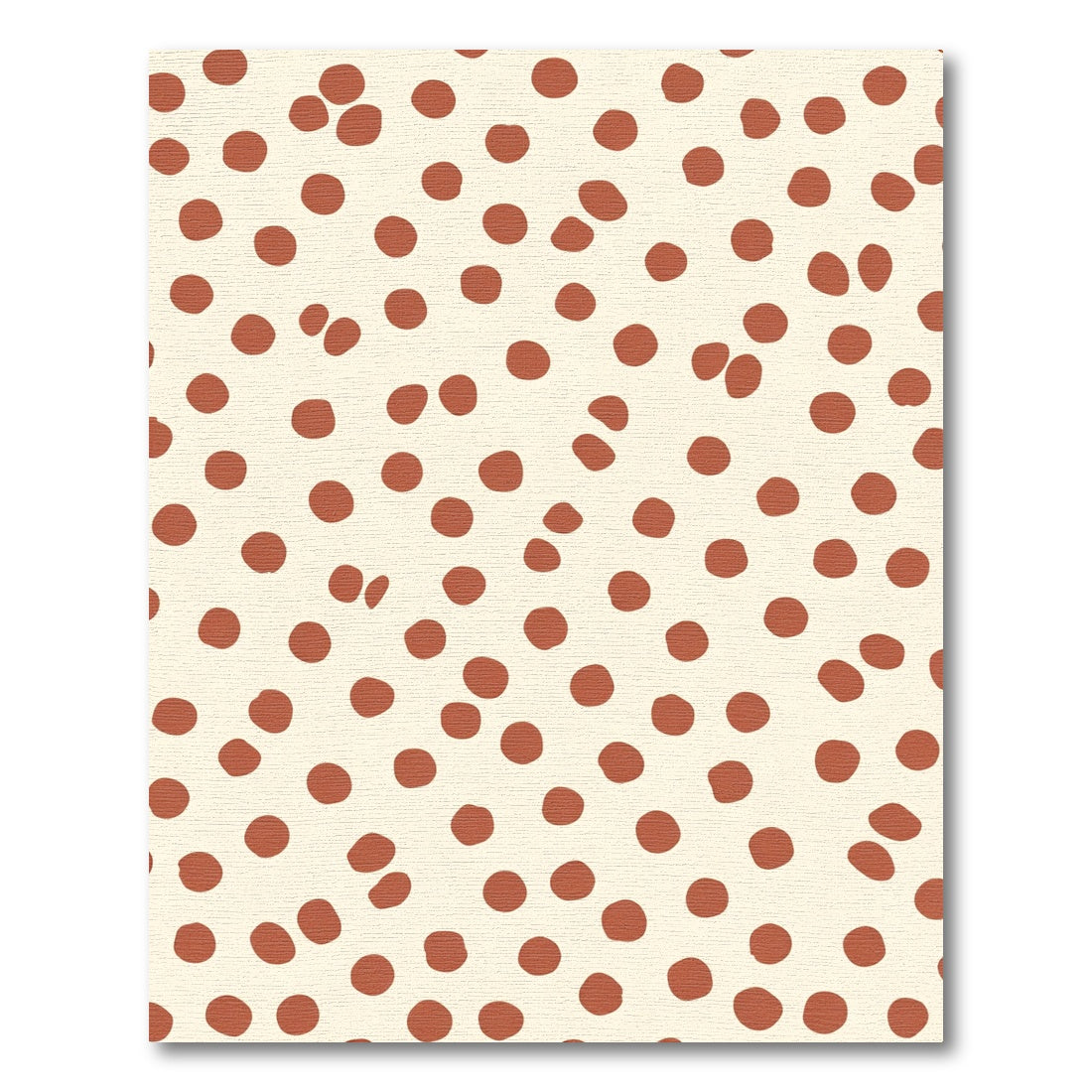 Cream Rustic Polka Dot Scatter Rug