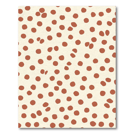 Cream Rustic Polka Dot Scatter Rug