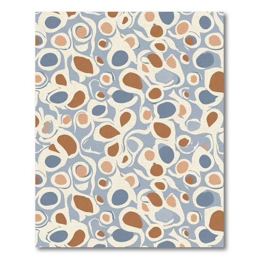 Pastel Abstract Organic Ovals Rug