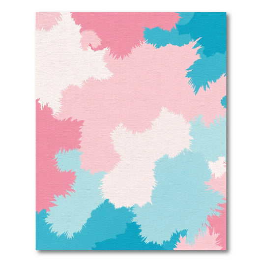 Pastel Splash Abstract Cloud Rug
