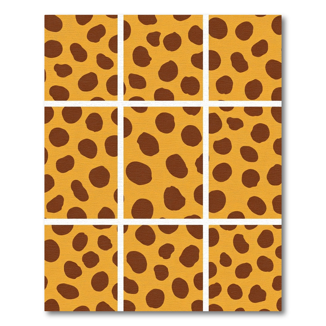 Golden Brown Irregular Spots Rug