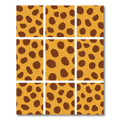 Golden Brown Irregular Spots Rug