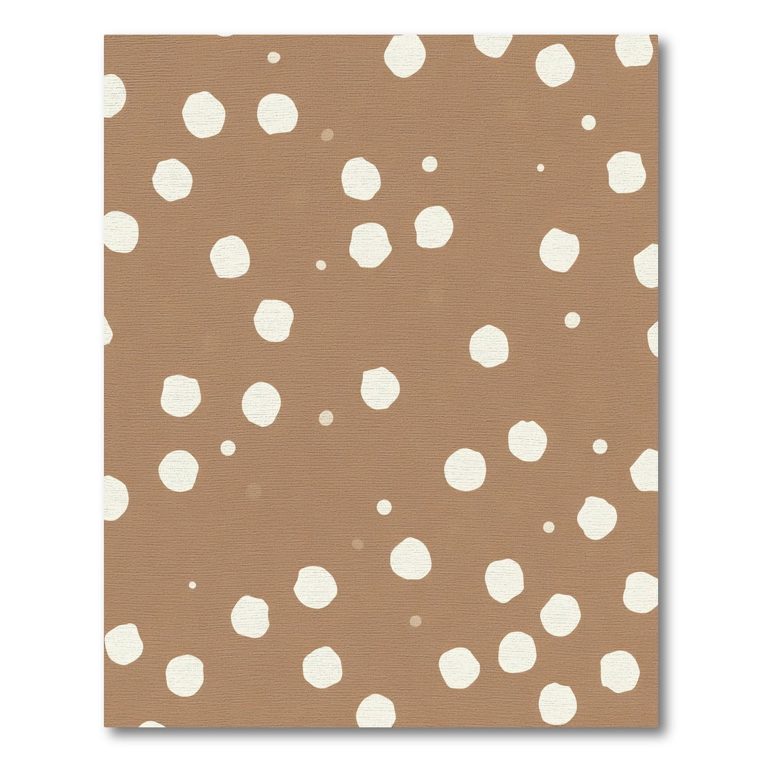 Warm Beige Polka Dot Scatter Rug