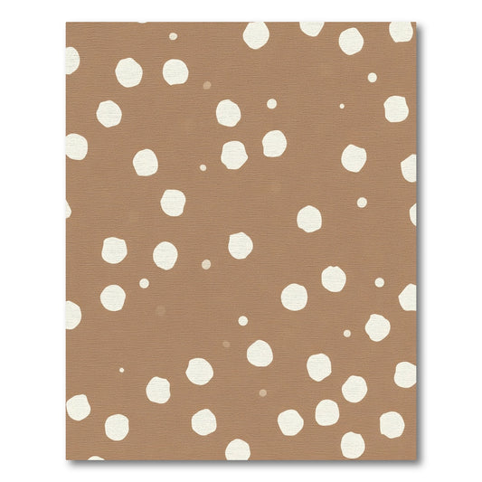 Warm Beige Polka Dot Scatter Rug