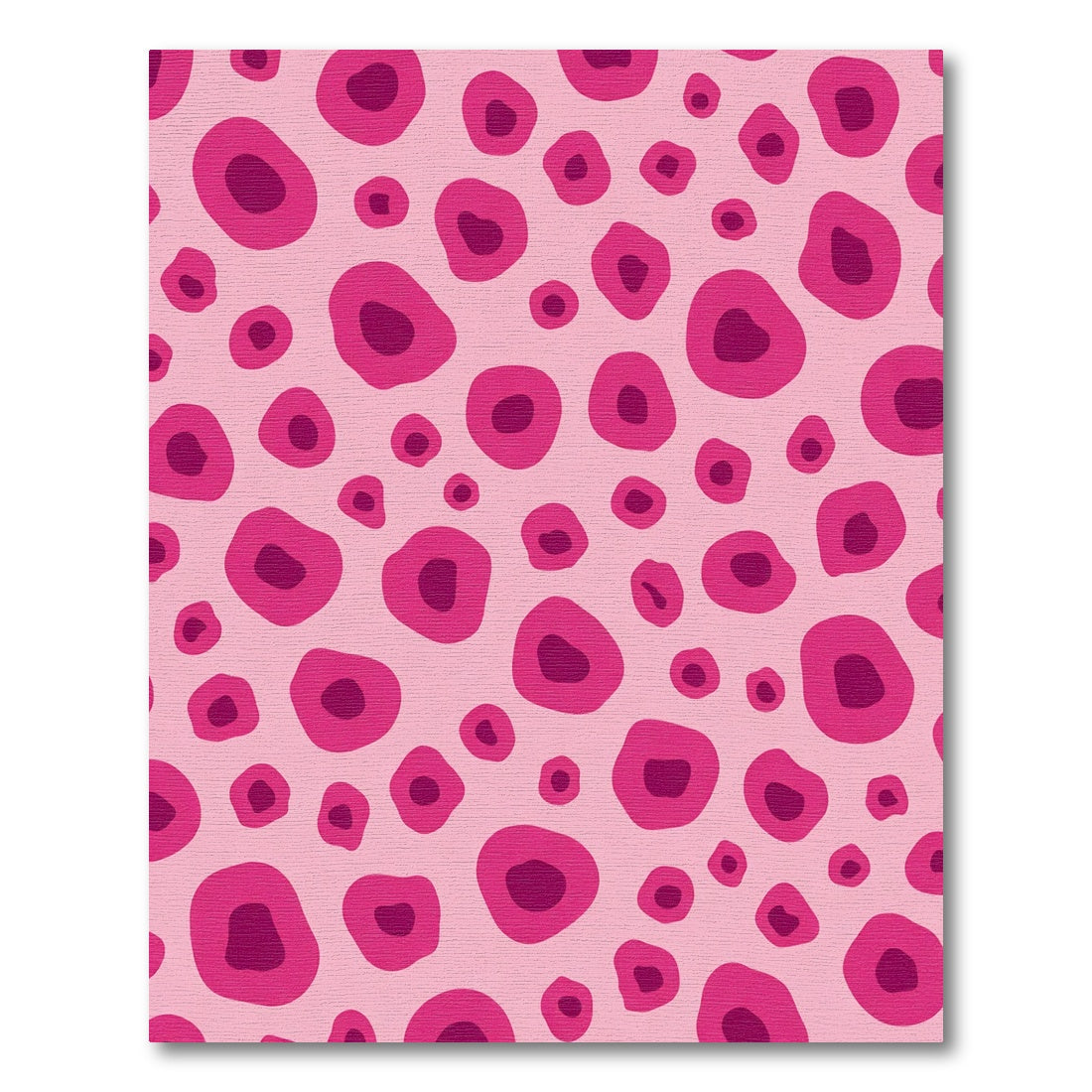 Pink Magenta Organic Circles Rug