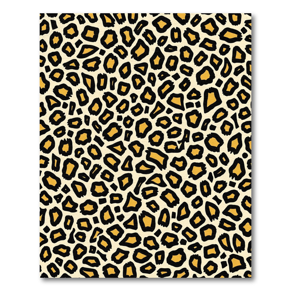 Gold Leopard Print All Over Rug