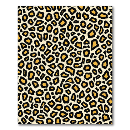 Gold Leopard Print All Over Rug