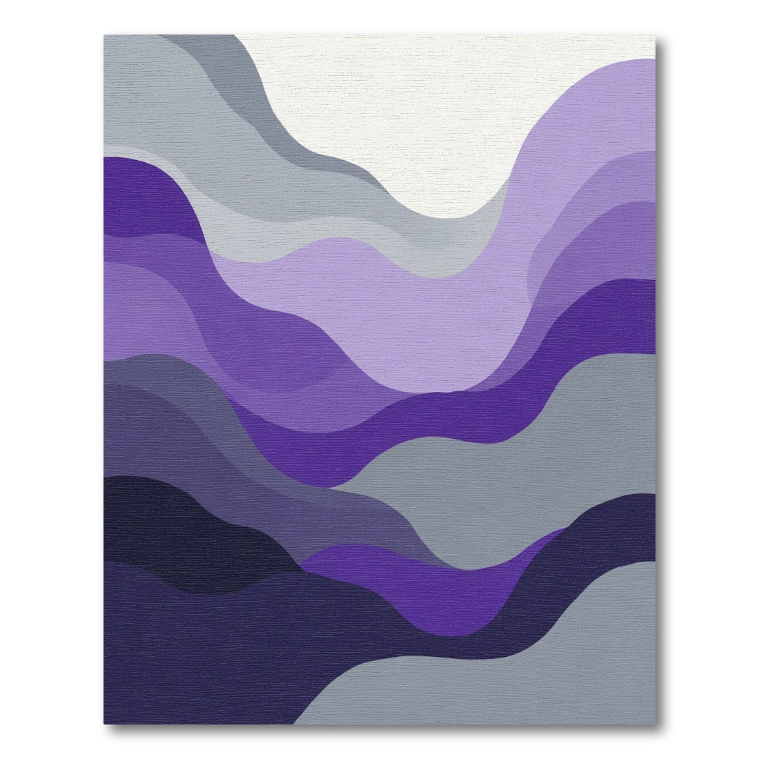 Amethyst Gradient Wavy Landscape Rug