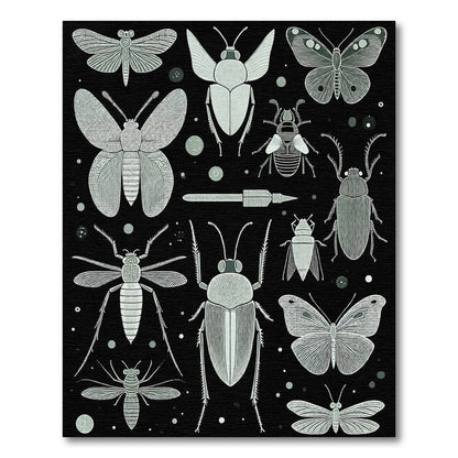Vintage Entomological Insect Collage Rug