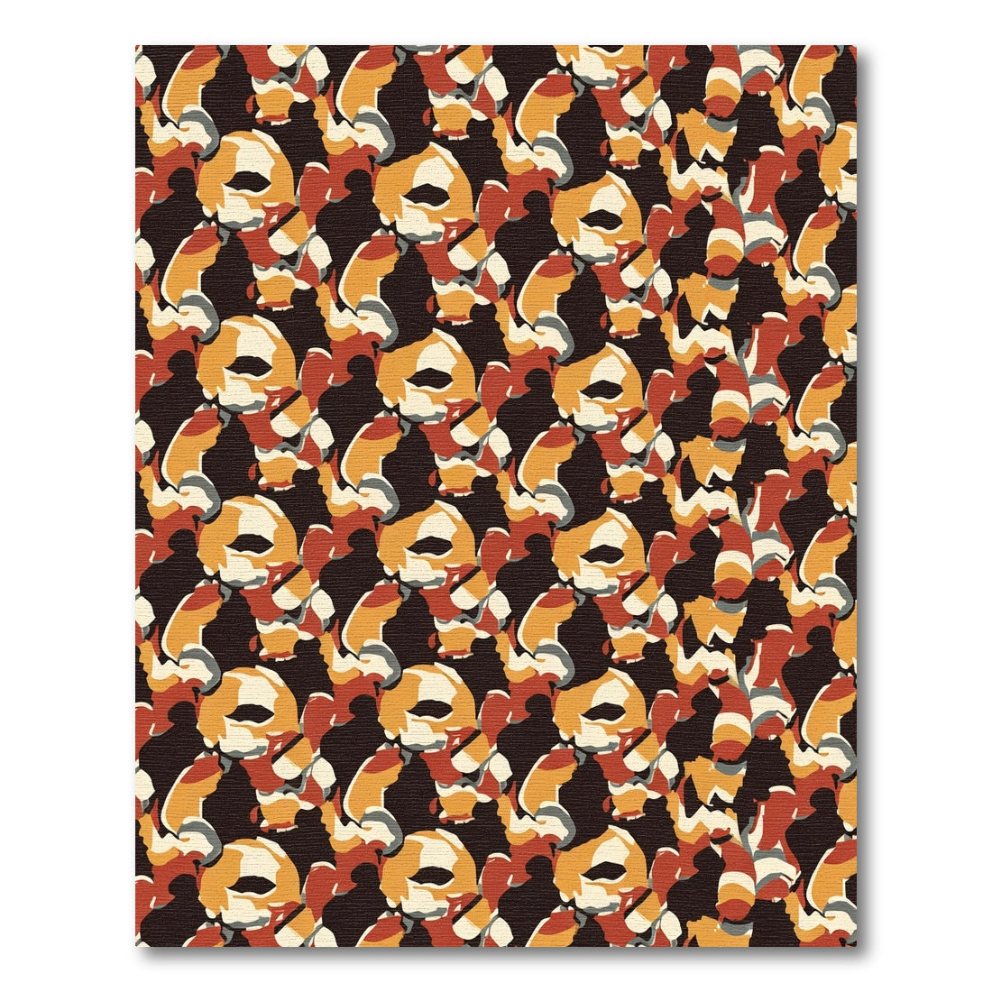 Earthy Tones Organic Abstract Scatter Rug