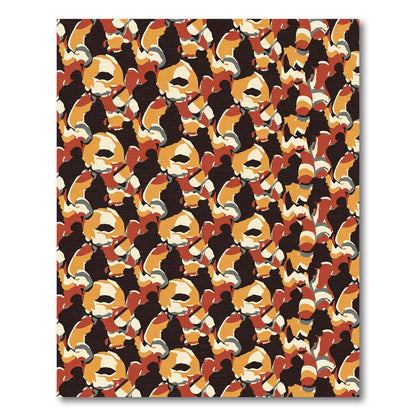 Earthy Tones Organic Abstract Scatter Rug