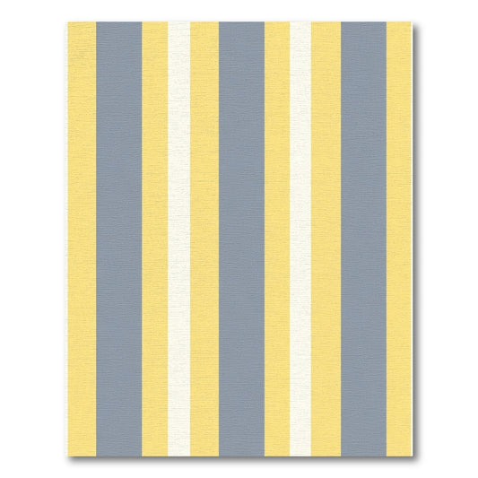Classic Yellow Gray Stripe Rug