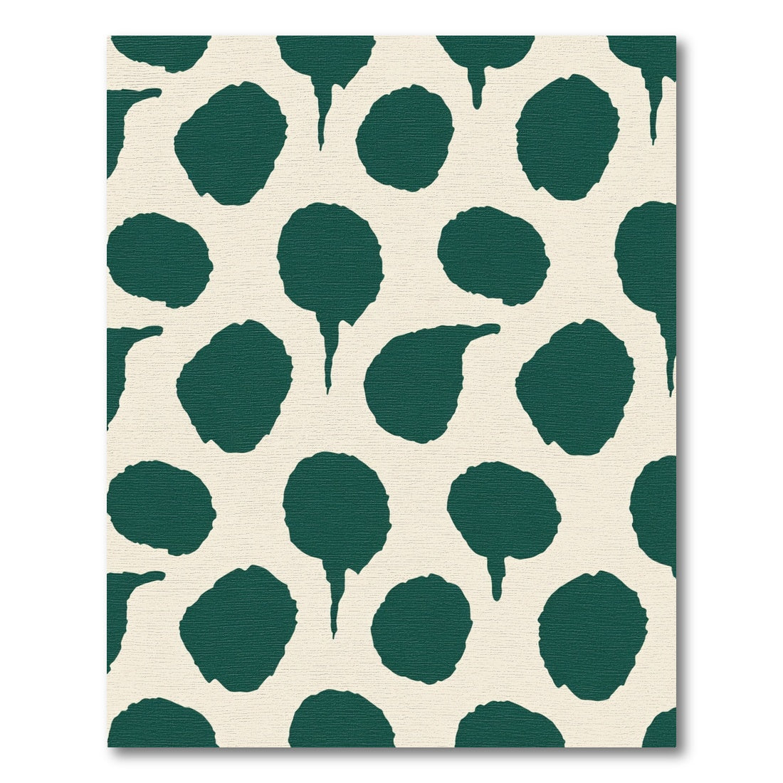 Deep Teal Blob Organic Scatter Rug