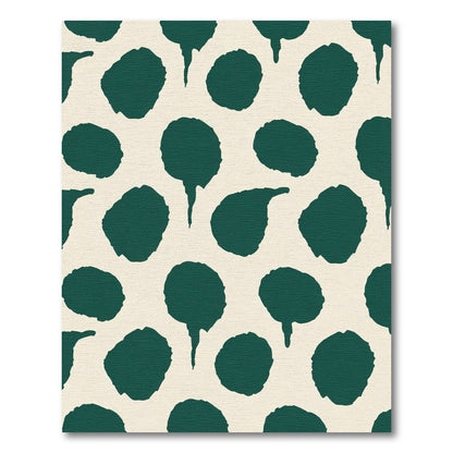 Deep Teal Blob Organic Scatter Rug