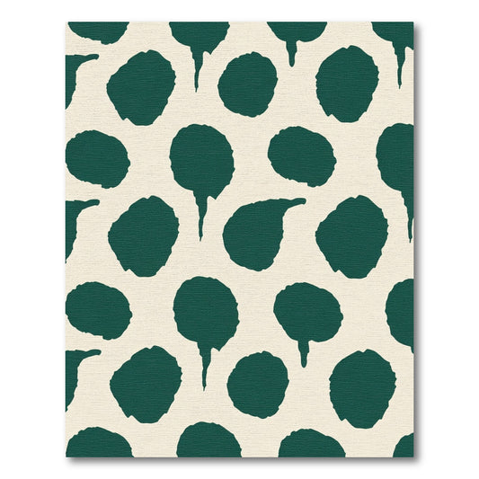 Deep Teal Blob Organic Scatter Rug