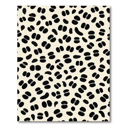 Minimalist Black Bean Cream Scatter Rug