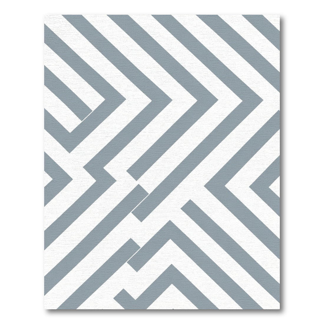 Gray Geometric Abstract Interlocking Lines Rug