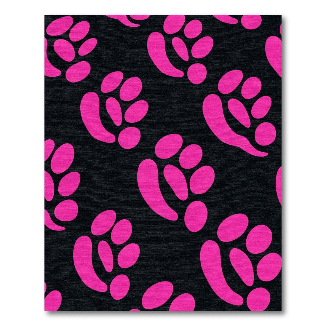 Bright Pink Blob Scatter Rug