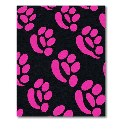 Bright Pink Blob Scatter Rug