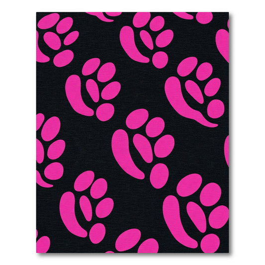 Bright Pink Blob Scatter Rug