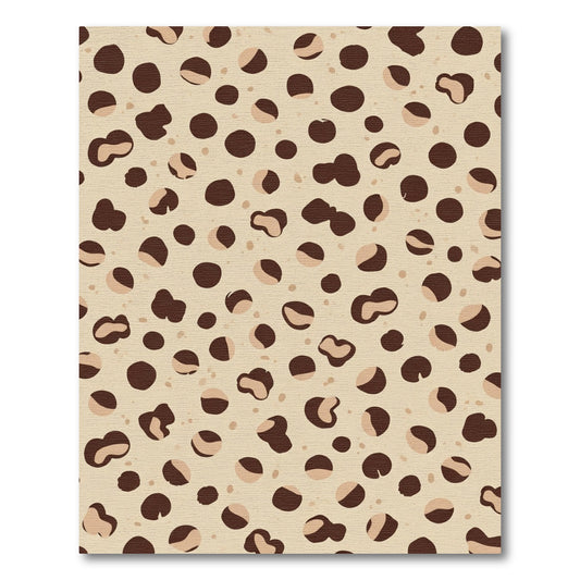 Brown and Beige Spotted Animalistic Rug