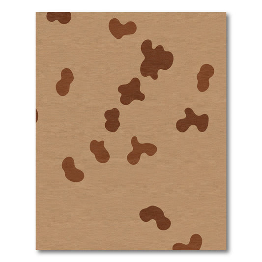 Brown Spotty Abstract Rug