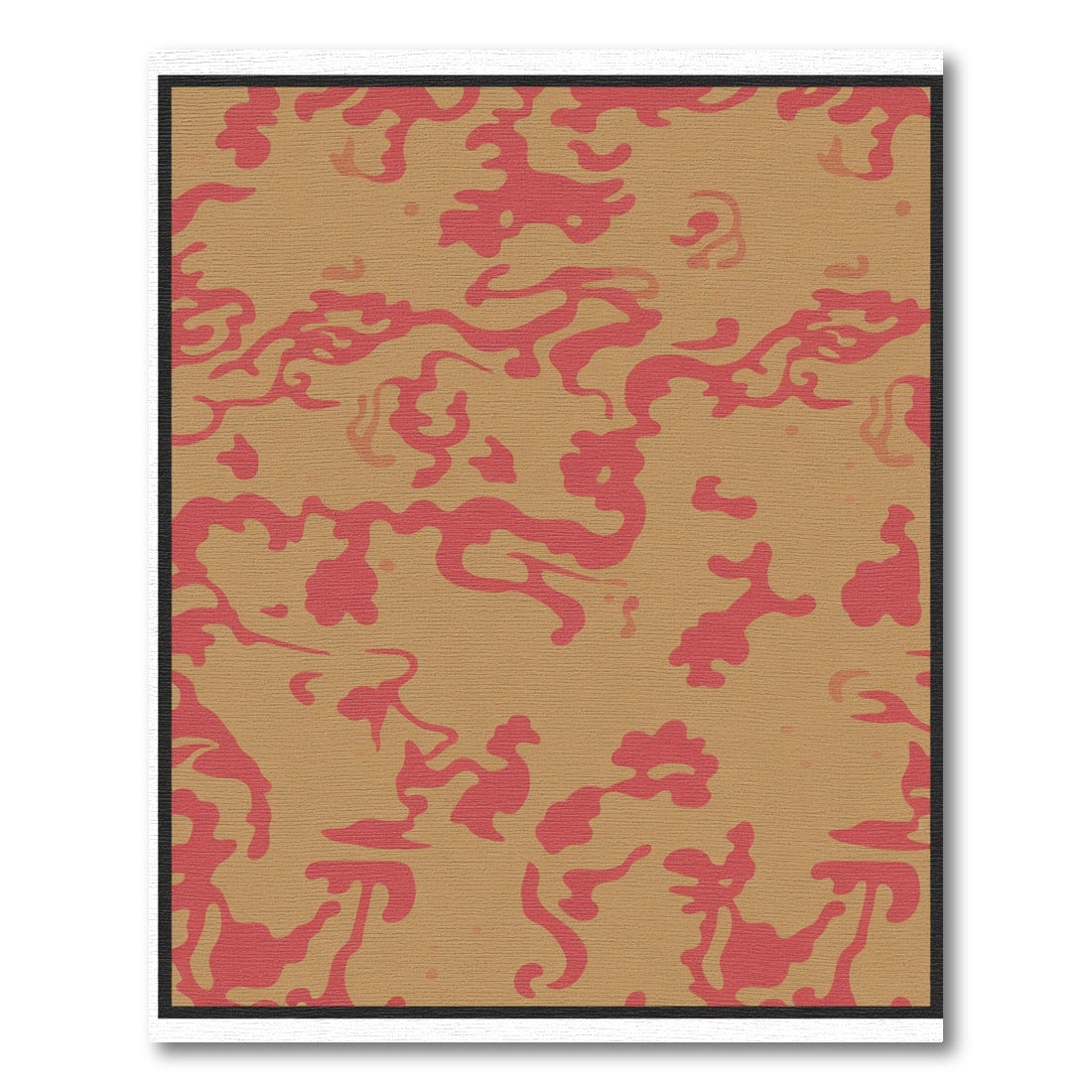 Terracotta Red Organic Swirls Rug