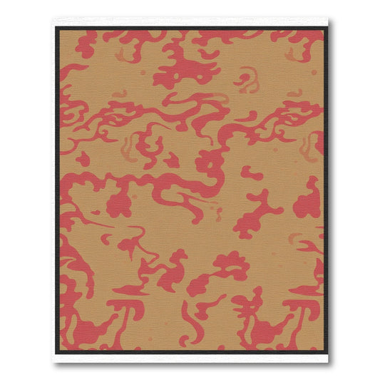Terracotta Red Organic Swirls Rug