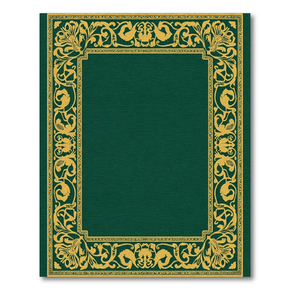 Ornate Golden Vine Border Rug