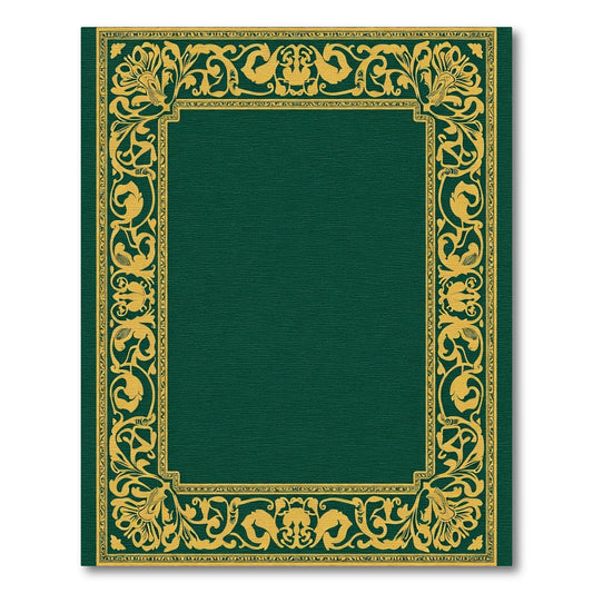 Ornate Golden Vine Border Rug
