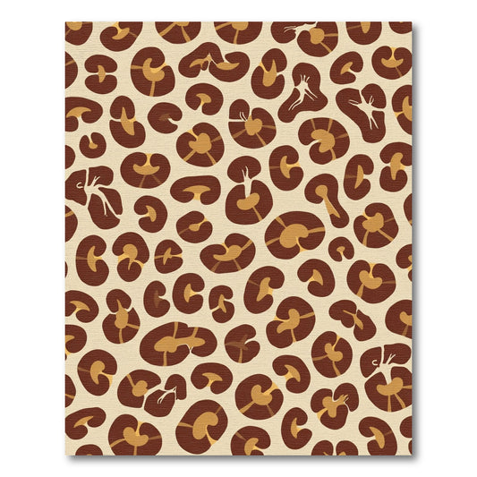 Spotted Earth Tones Animal Print Rug
