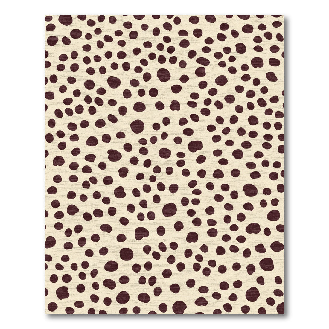 Creamy Brown Polka Dot Scatter Rug