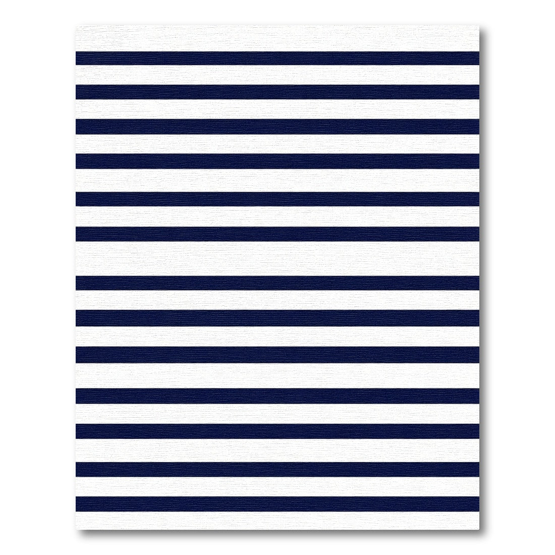 Classic navy and white striped Rug