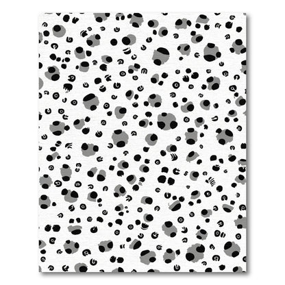 Monochrome Spotted Animal Abstract Rug