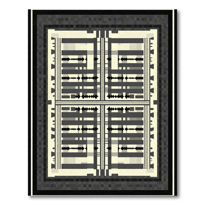 Monochromatic Geometric Diamond Lattice Rug