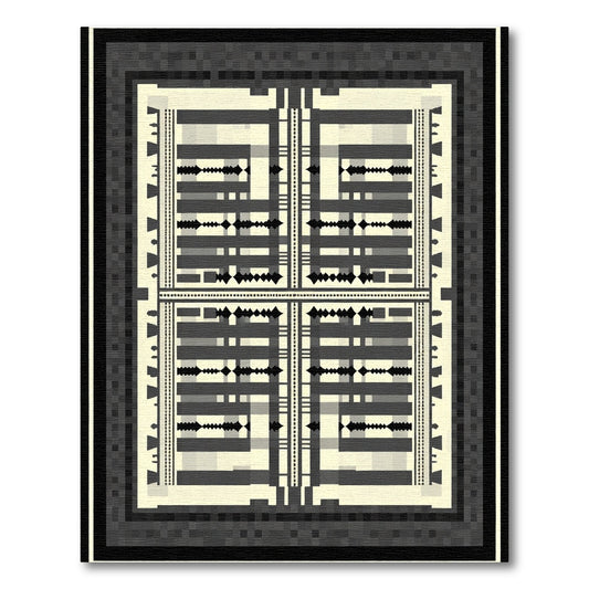 Monochromatic Geometric Diamond Lattice Rug