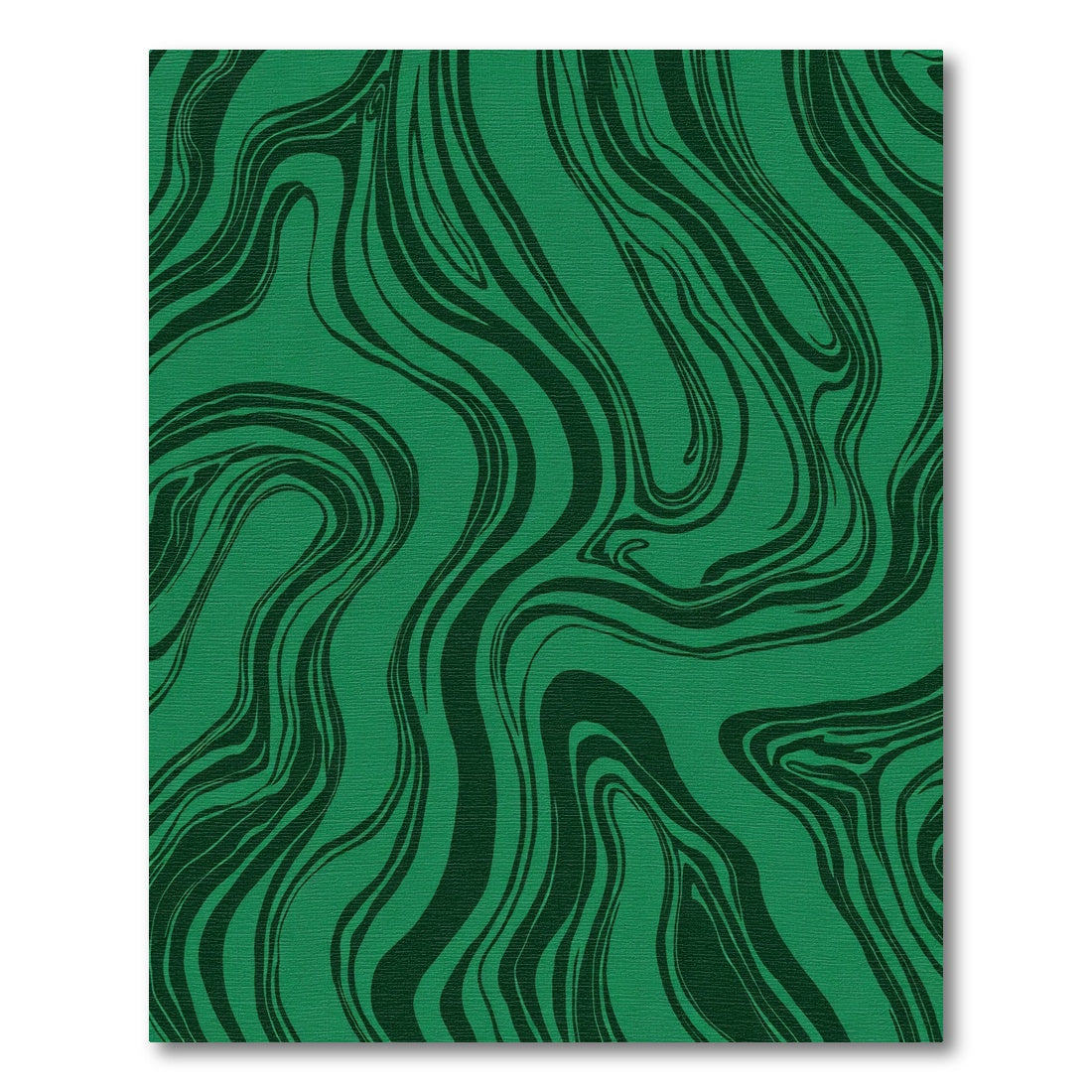 Deep Forest Green Marble Swirl Rug