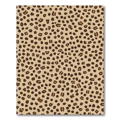 Leopard Spots Brown Tan Animal Print Rug